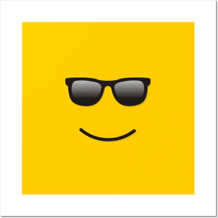 Smiling Face with Sunglasses Posters and Art